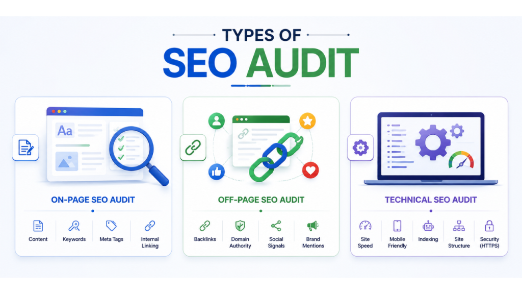 types of seo audit