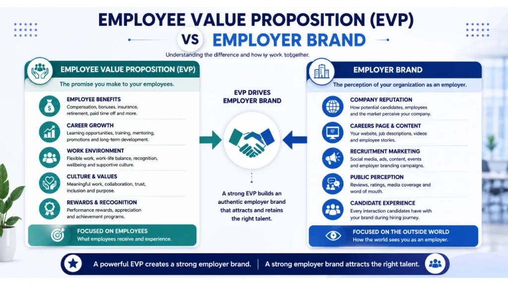 EVP vs employer brand comparison