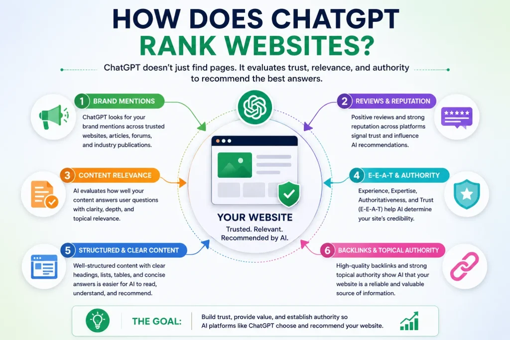 How Does ChatGPT Rank Websites