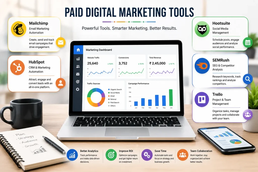 Paid digital marketing tools