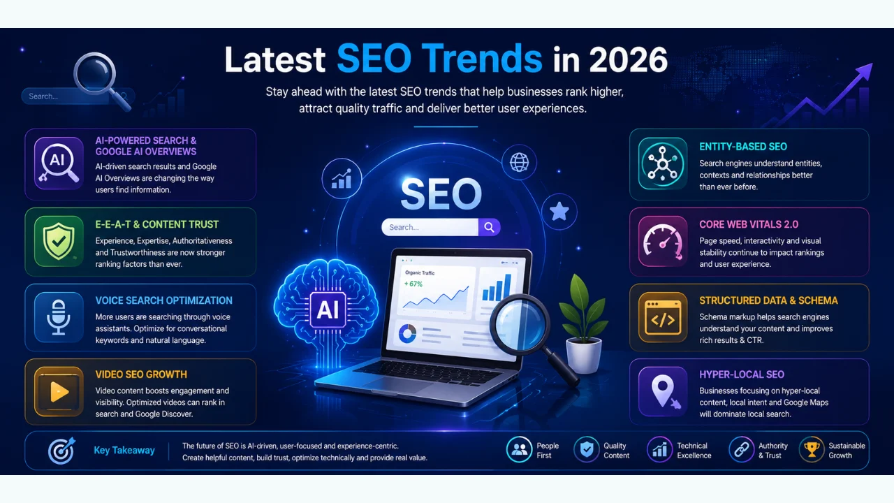 SEO trends for 2026 infographic