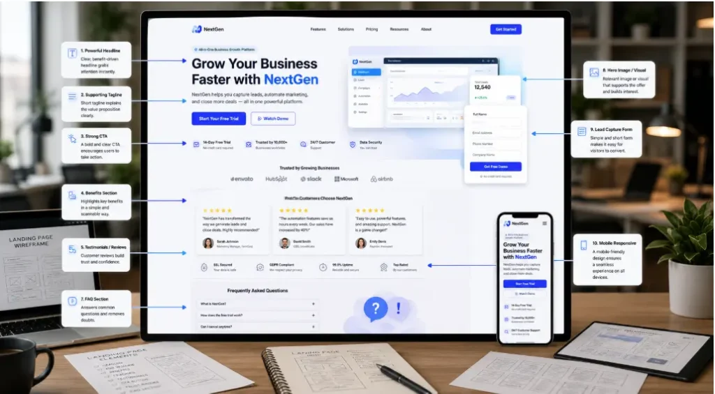 The Anatomy of a Perfect Landing Page Design