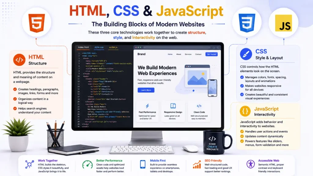 HTML, CSS & JavaScript Explained