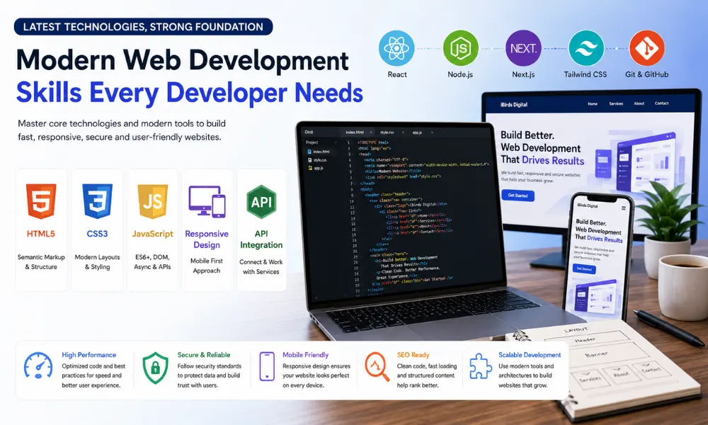 Knowledge of the latest web development technologies