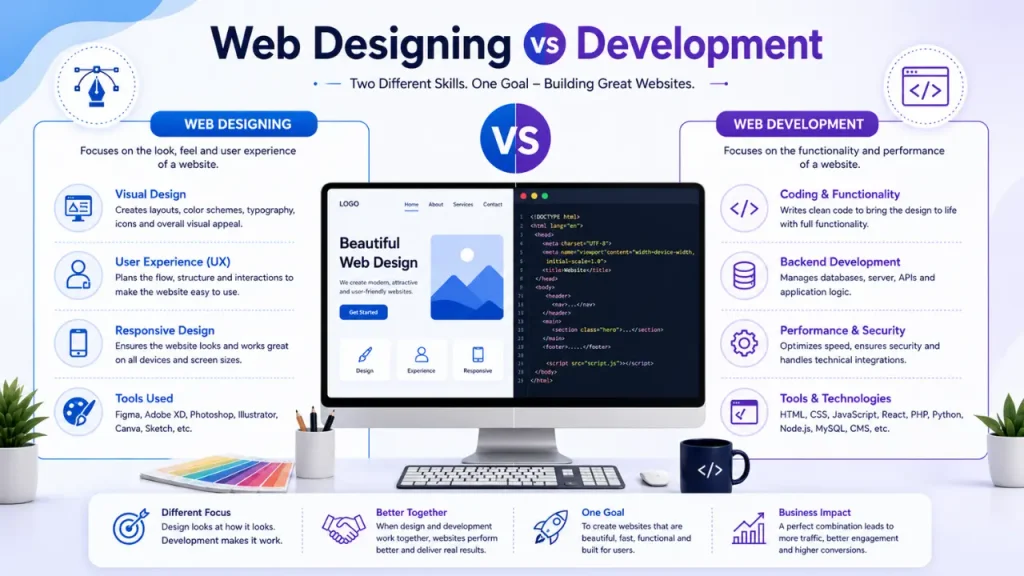 Web Design vs Development