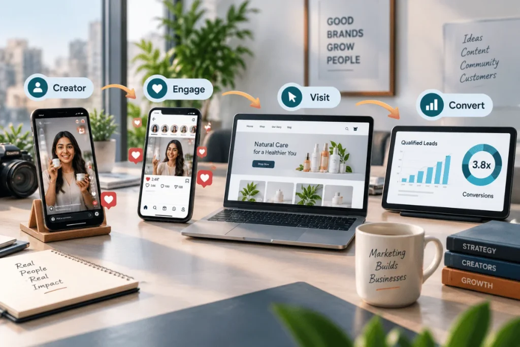Influencer marketing agency campaign journey